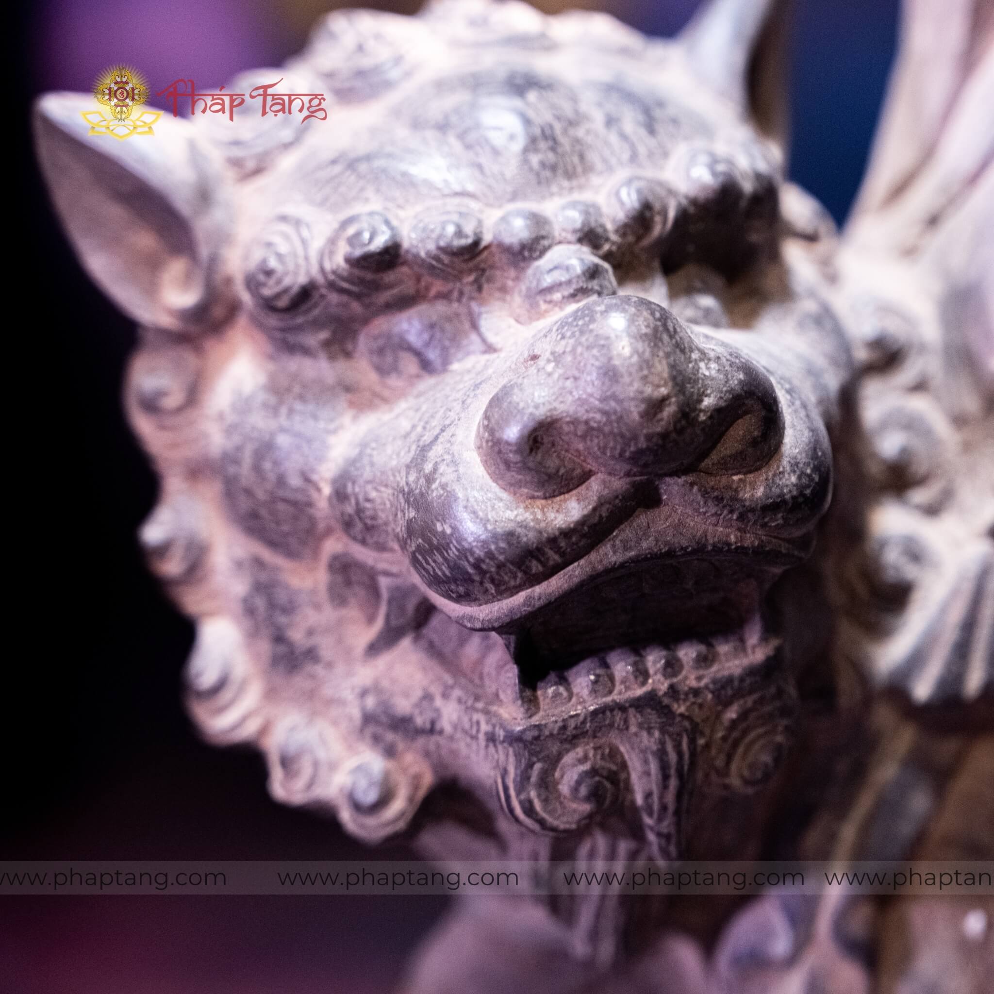 TƯỢNG BỒ TÁT VĂN THÙ ĐÁ CỔ ẤN ĐỘ CAO 67CM