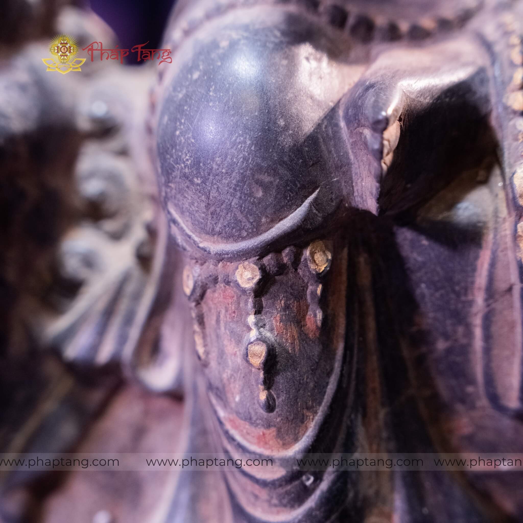 TƯỢNG BỒ TÁT VĂN THÙ ĐÁ CỔ ẤN ĐỘ CAO 67CM