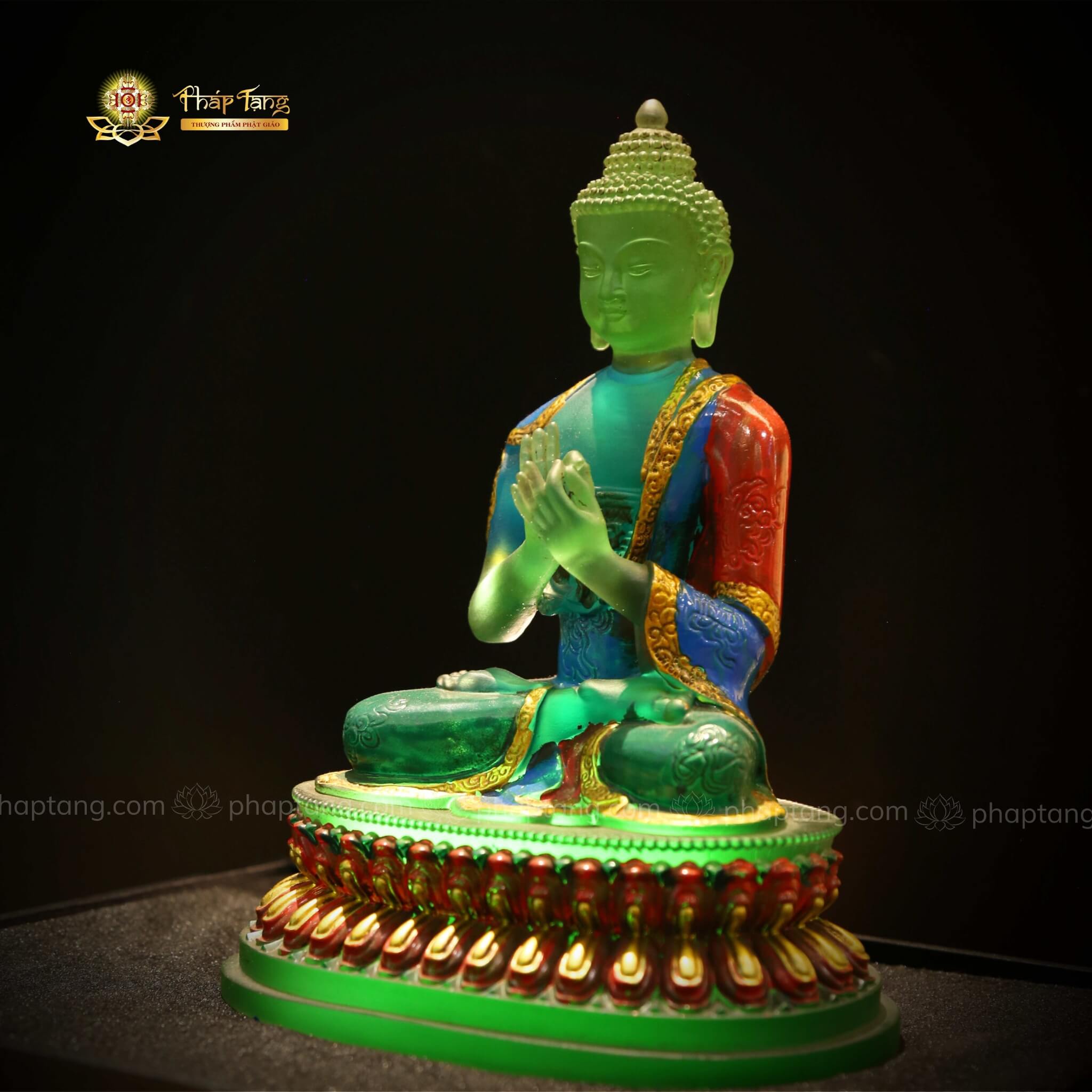 TƯỢNG BỔN SƯ THÍCH CA LƯU LY XANH 23CM