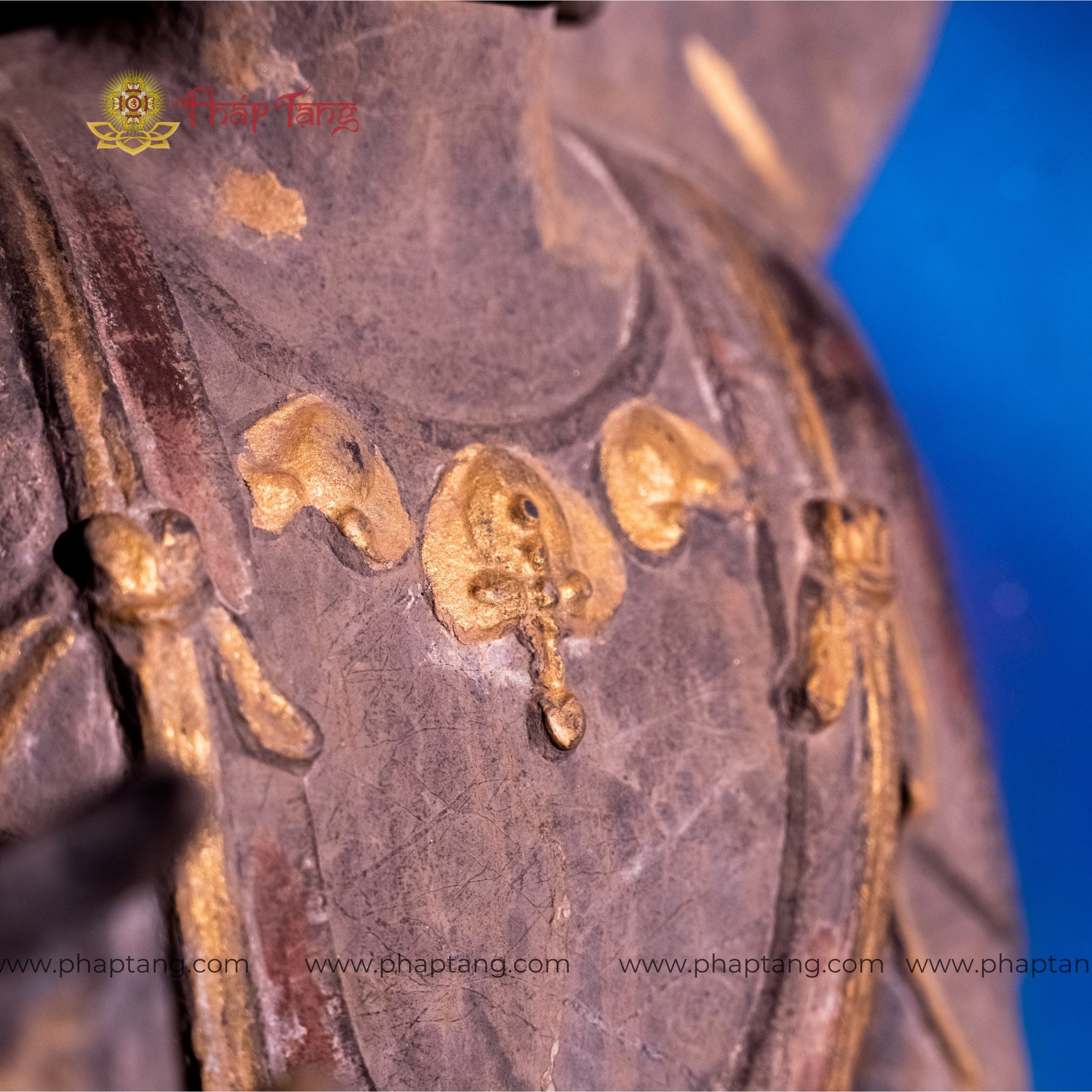 TƯỢNG ĐỨC BỔN SƯ HÀO QUANG ĐÁ CỔ ẤN ĐỘ CAO 68CM