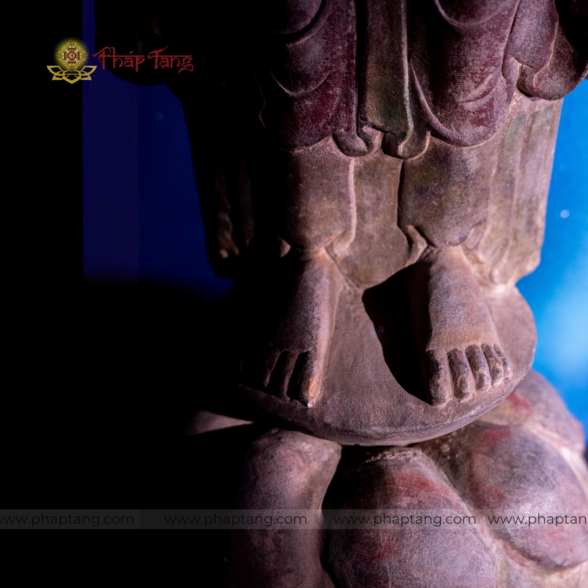 TƯỢNG ĐỨC TỪ PHỤ A DI ĐÀ DÁNG ĐỨNG ĐÁ CỔ ẤN ĐỘ CAO 105CM