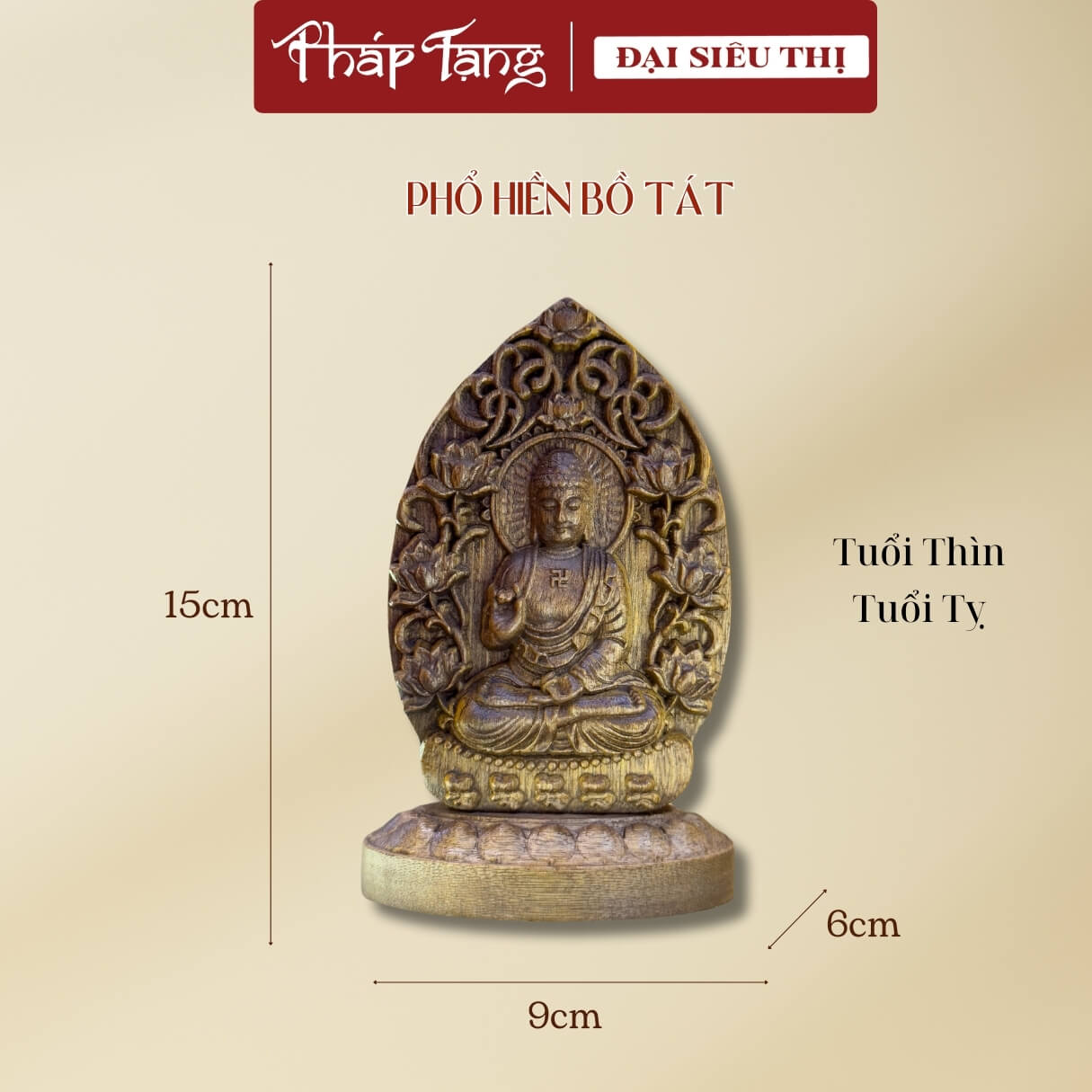 Tượng Phật Bản Mệnh Trầm Hương - Bình An & May Mắn Trên Mọi Nẻo Đường