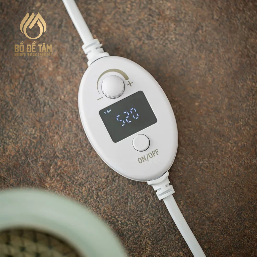 Lư Điện Xông Trầm Hương Gốm Nắp Đồng - Chất Liệu Gốm Sứ Xanh Ngọc Cao Cấp - Quy cách đóng gói cẩn trọng và phụ kiện kèm theo - Siêu Thị Đại Bồ Đề Tâm