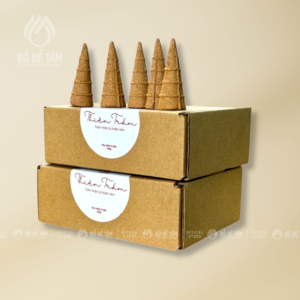 [COMBO] 2 Hộp Nụ Trầm Khánh Hòa Thiện Trầm + Tặng Kèm Lư Sen - Quy cách đóng gói cẩn trọng và phụ kiện kèm theo - Siêu Thị Đại Bồ Đề Tâm