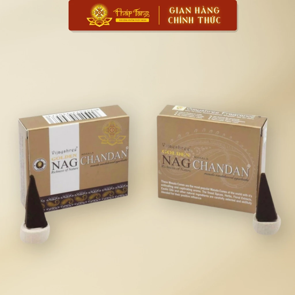 Nhang Nụ Tinh Dầu Gỗ Chiên Đàn Ấn Độ Golden Nag Chandan Masala | PHÁP TẠNG