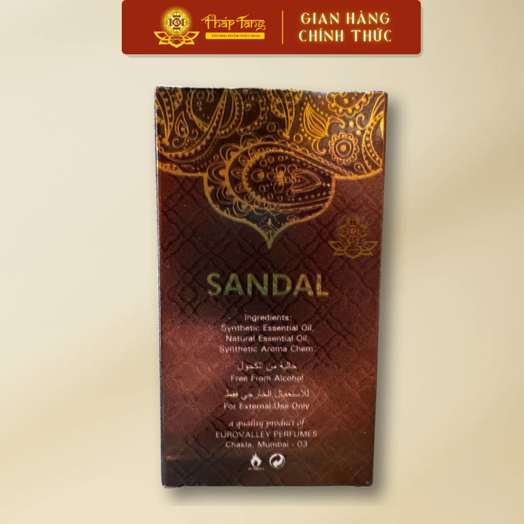 Tinh Dầu Chiên Đàn Ấn Độ Euro Valley 6ml - Tinh Dầu Đẳng Cấp Từ Ấn Độ