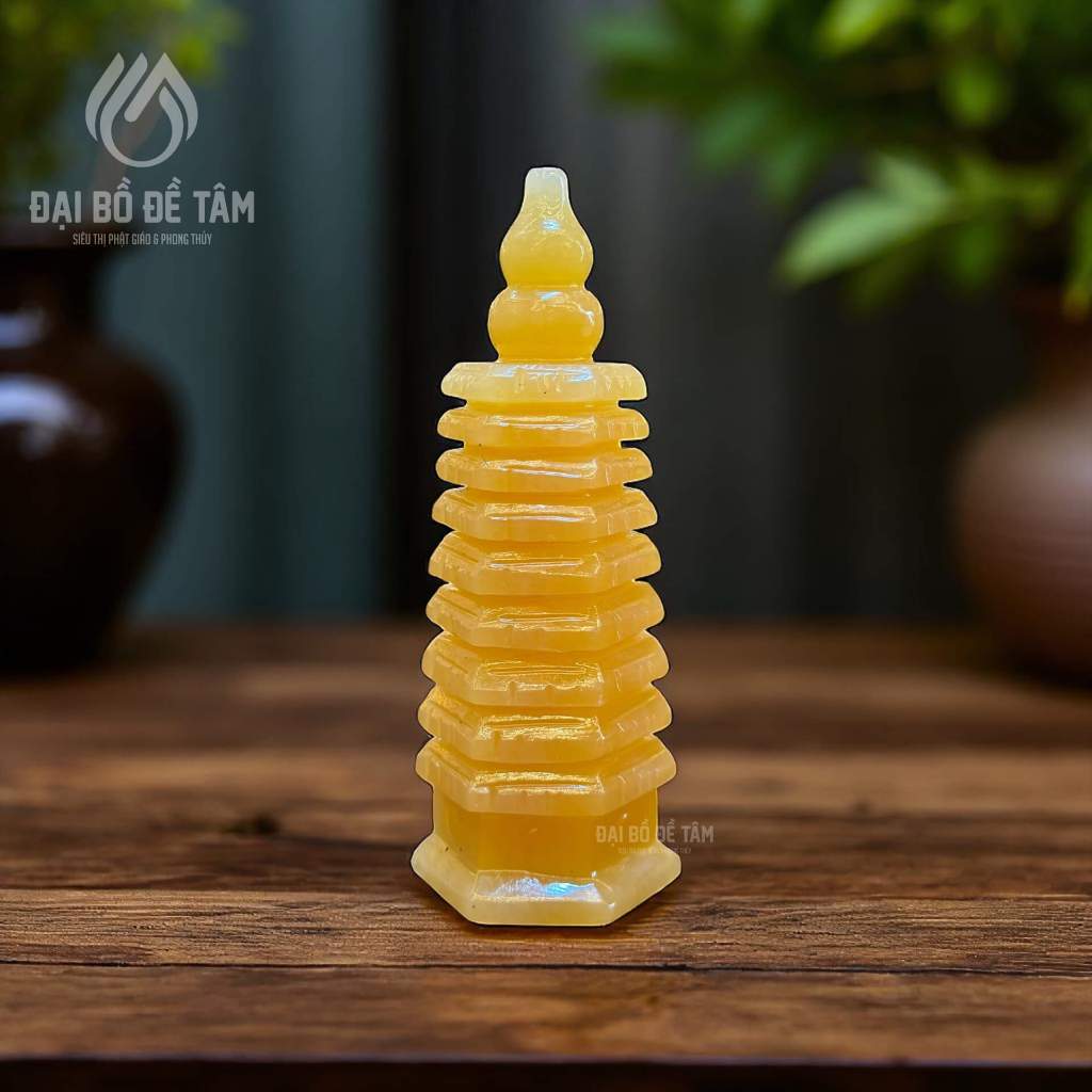 Tháp Văn Xương 9 Tầng Ngọc Hoàng Long Phong Thủy Học Vấn | Đại Bồ Đề Tâm [20cm] - Quy cách đóng gói cẩn trọng và phụ kiện kèm theo - Siêu Thị Đại Bồ Đề Tâm