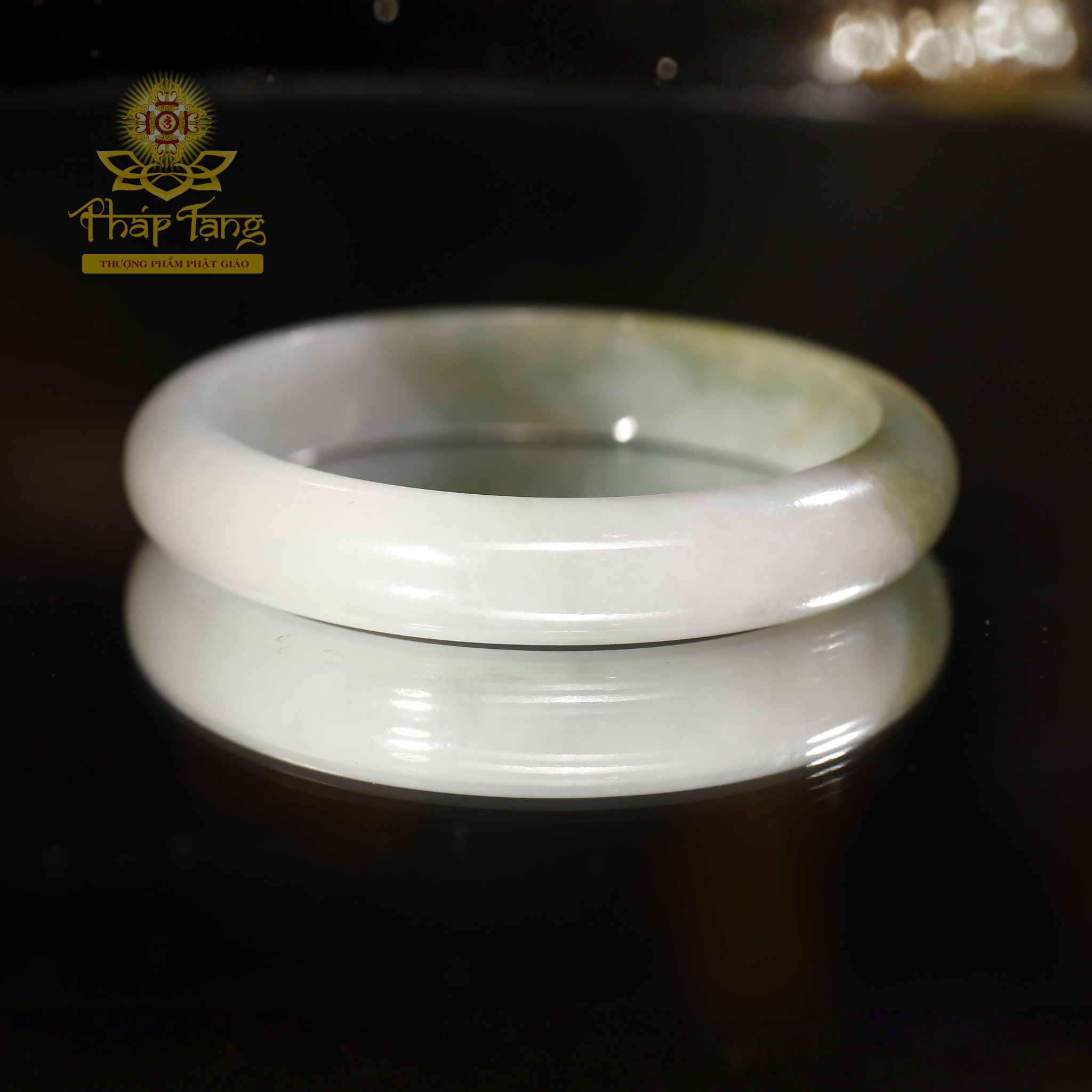 Vòng Tay Phỉ Thúy Nguyên Khối Type A "Nếp Gạo Chủng" – Ni Tay 56.21