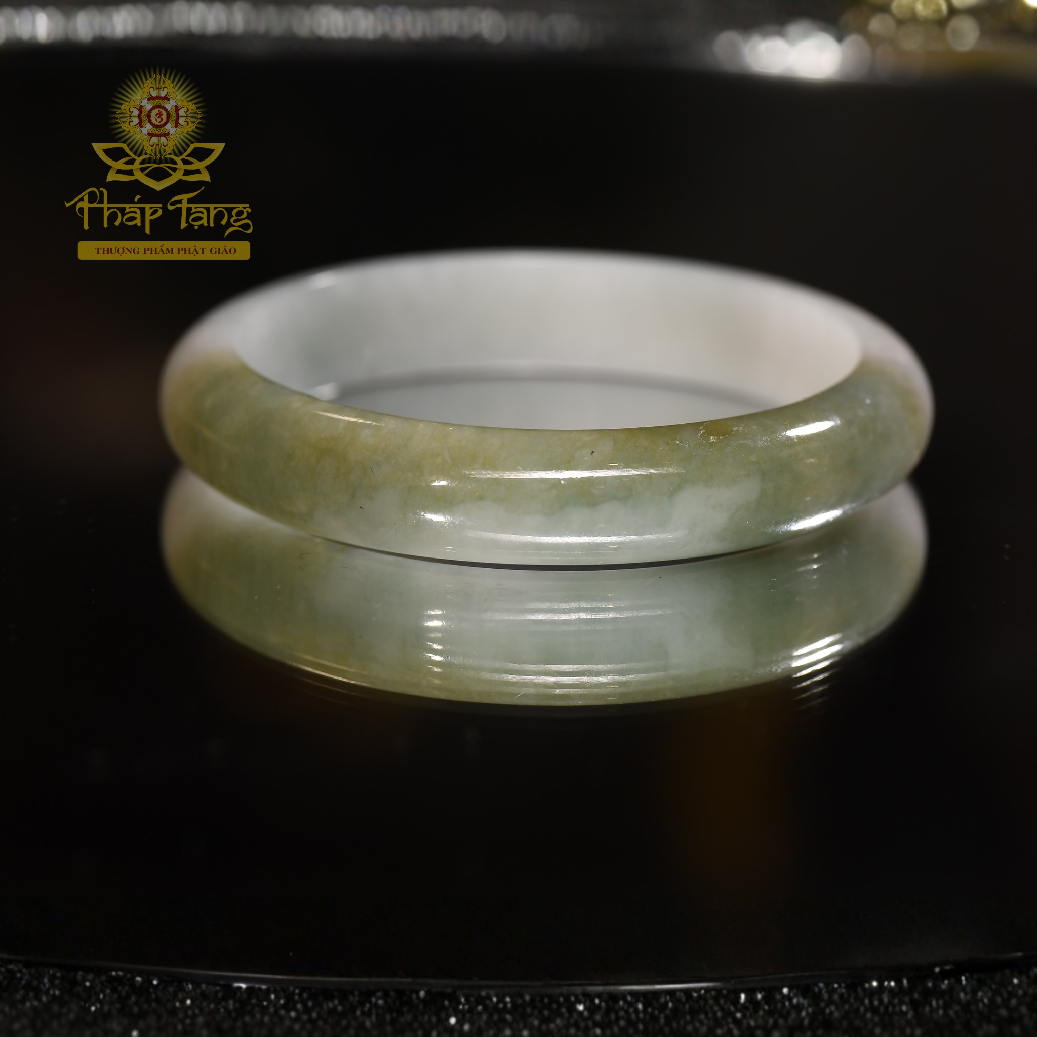 Vòng Tay Phỉ Thúy Nguyên Khối Type A "Nếp Gạo Chủng" – Ni Tay 56.21