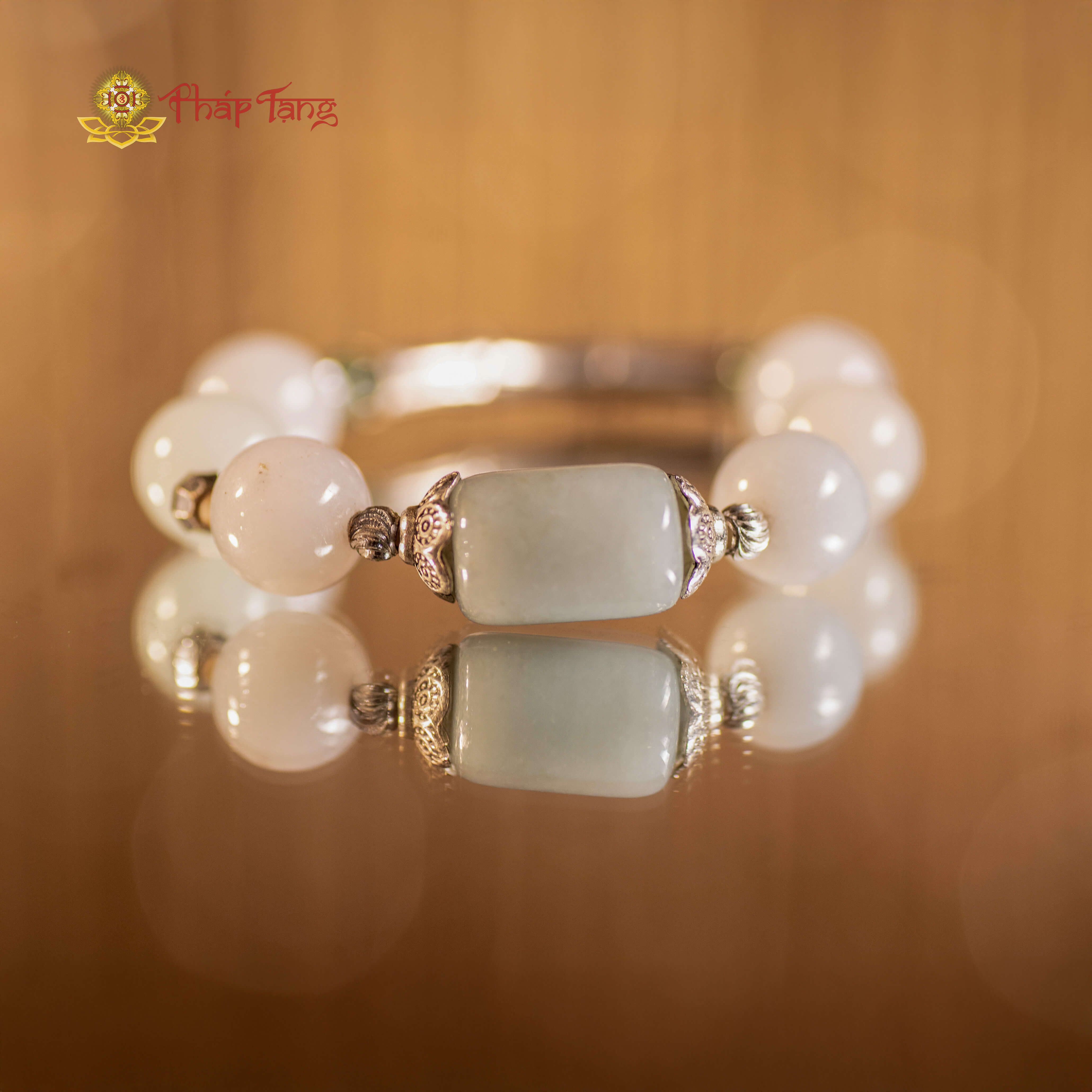 VÒNG PHỈ THUÝ NẾP MỊN MIX LU THỐNG & CHARM BẠC 925 - PHÁP TẠNG