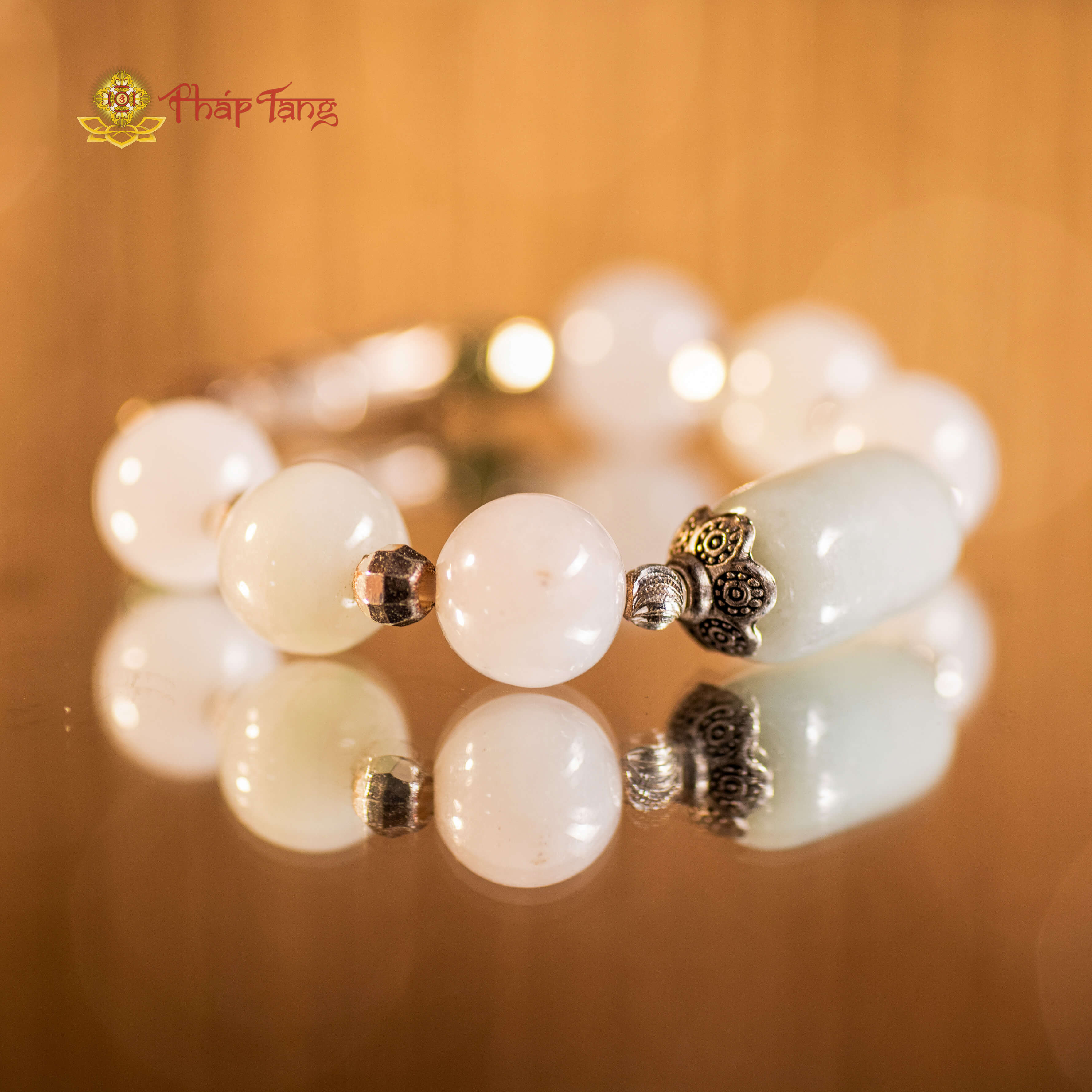 VÒNG PHỈ THUÝ NẾP MỊN MIX LU THỐNG & CHARM BẠC 925 - PHÁP TẠNG