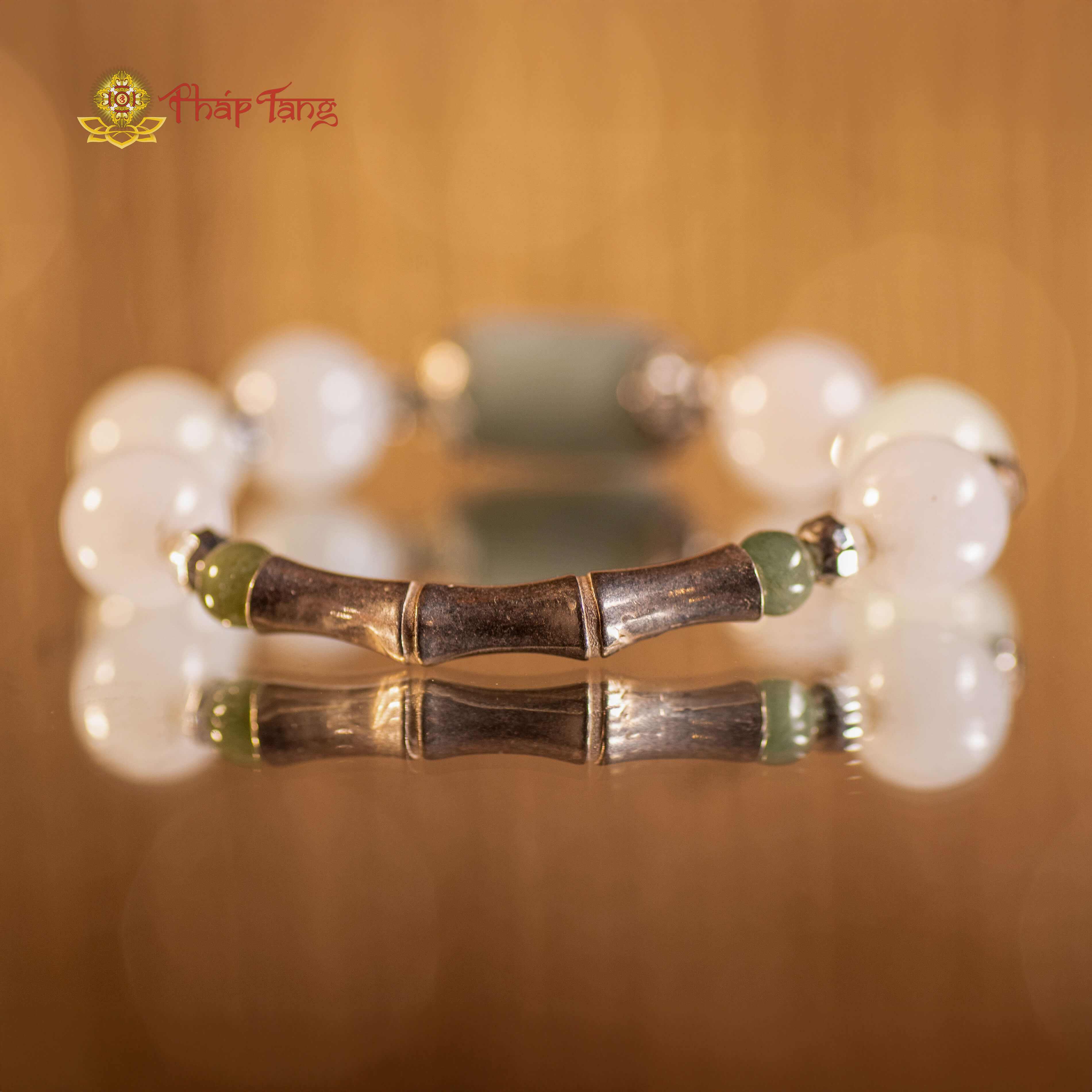 VÒNG PHỈ THUÝ NẾP MỊN MIX LU THỐNG & CHARM BẠC 925 - PHÁP TẠNG