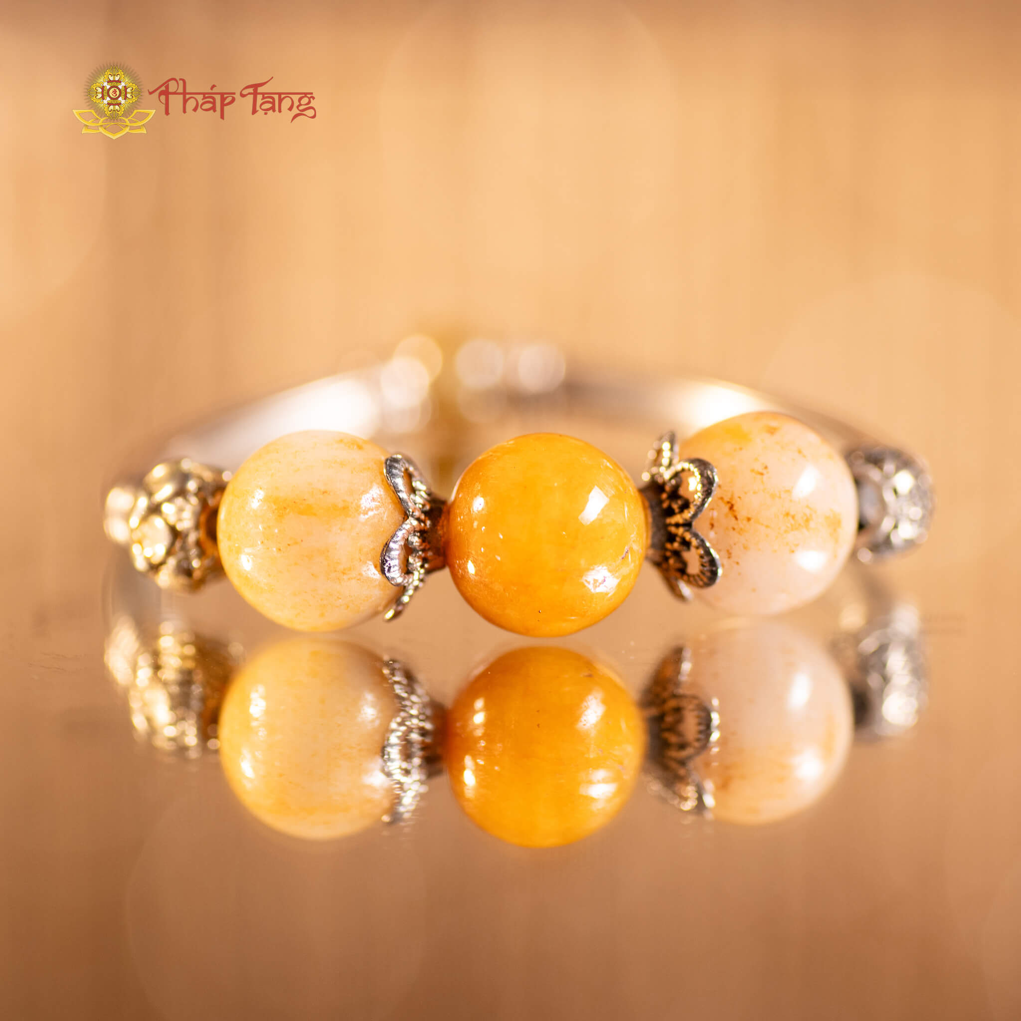 VÒNG TAY 3 NGỌC JADE ĐẬU 12li MIX CHARM BẠC 925