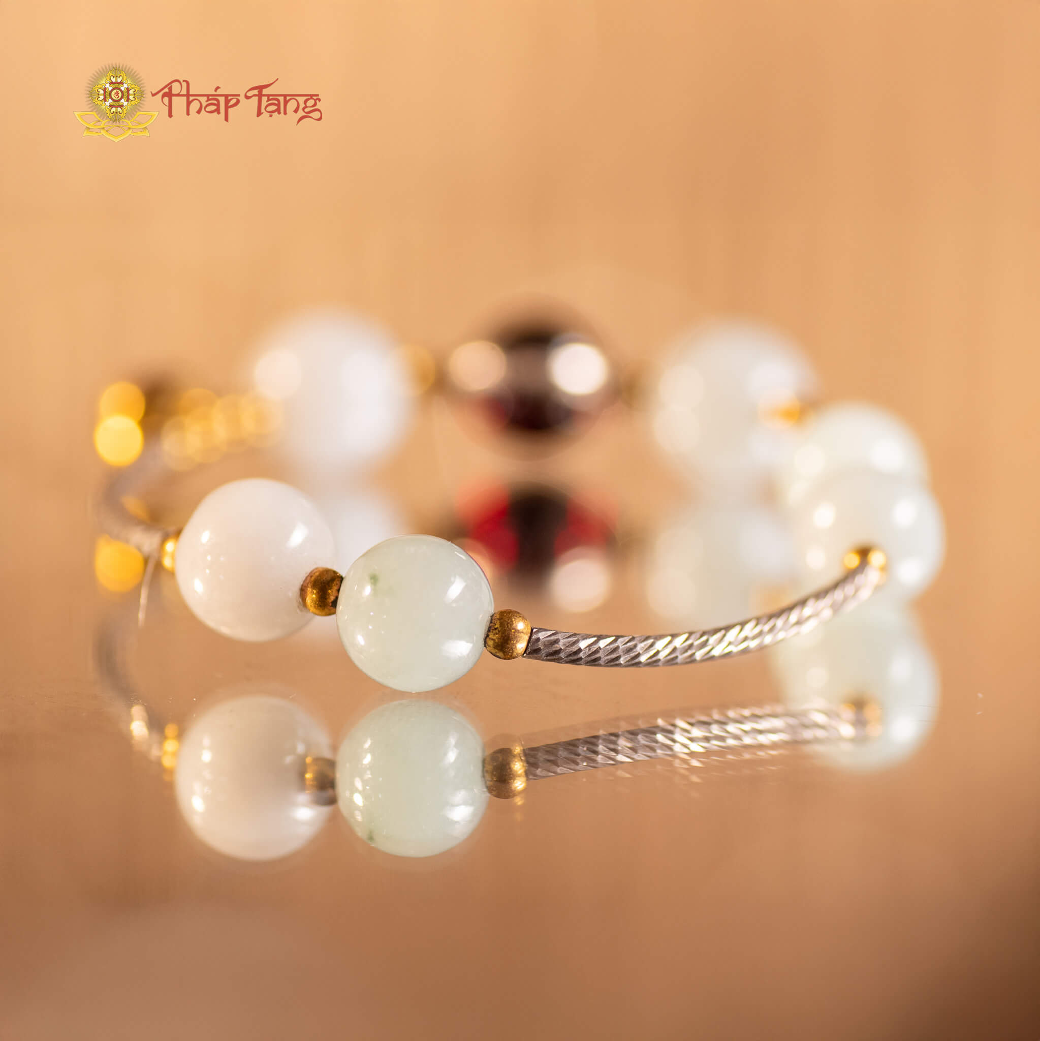 VÒNG TAY NGỌC JAD MIX NAGA + CHRAM BẠC