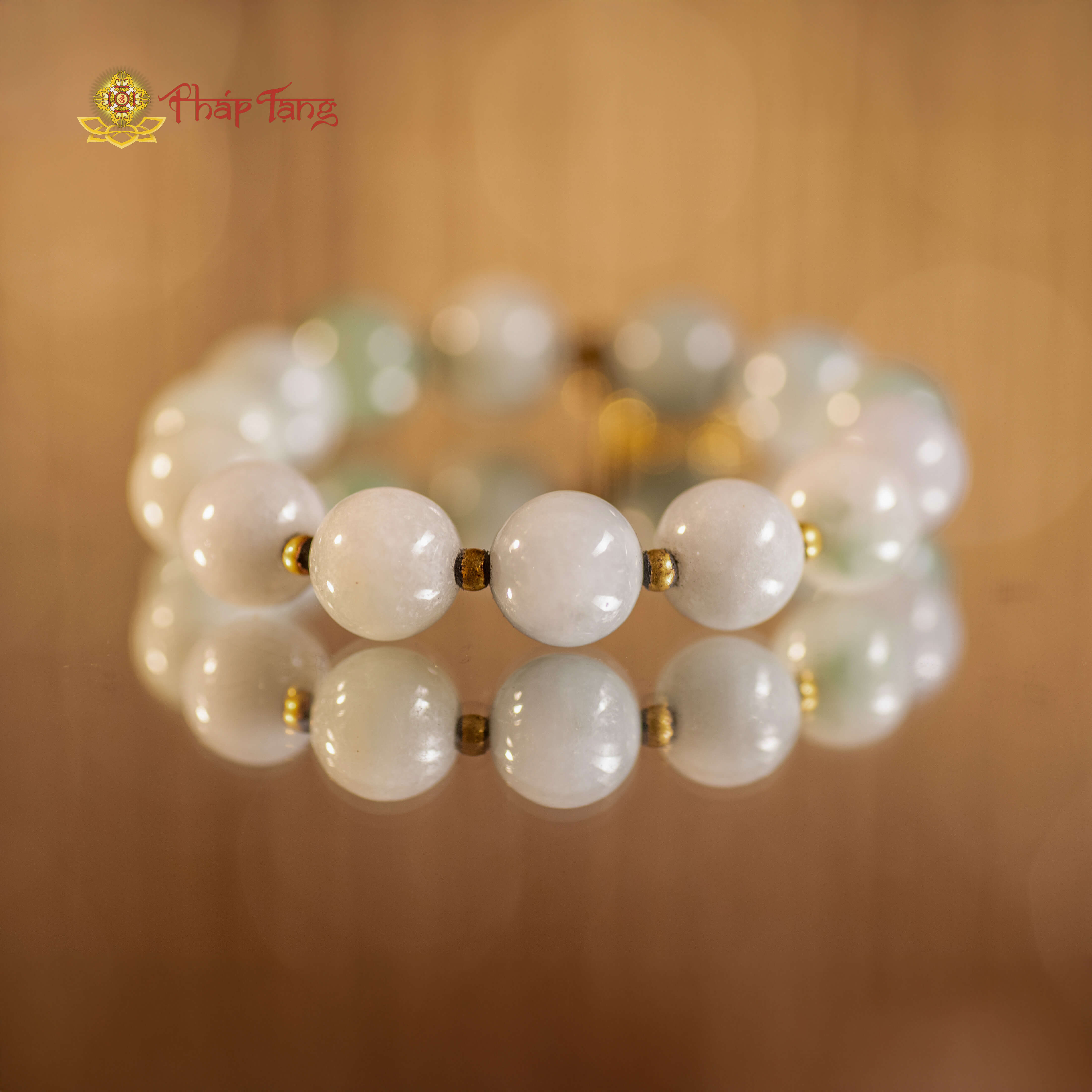 VÒNG ĐEO TAY PHỈ THUÝ MYANMAR LU THỐNG MIX CHARM VÀNG - PHÁP TẠNG