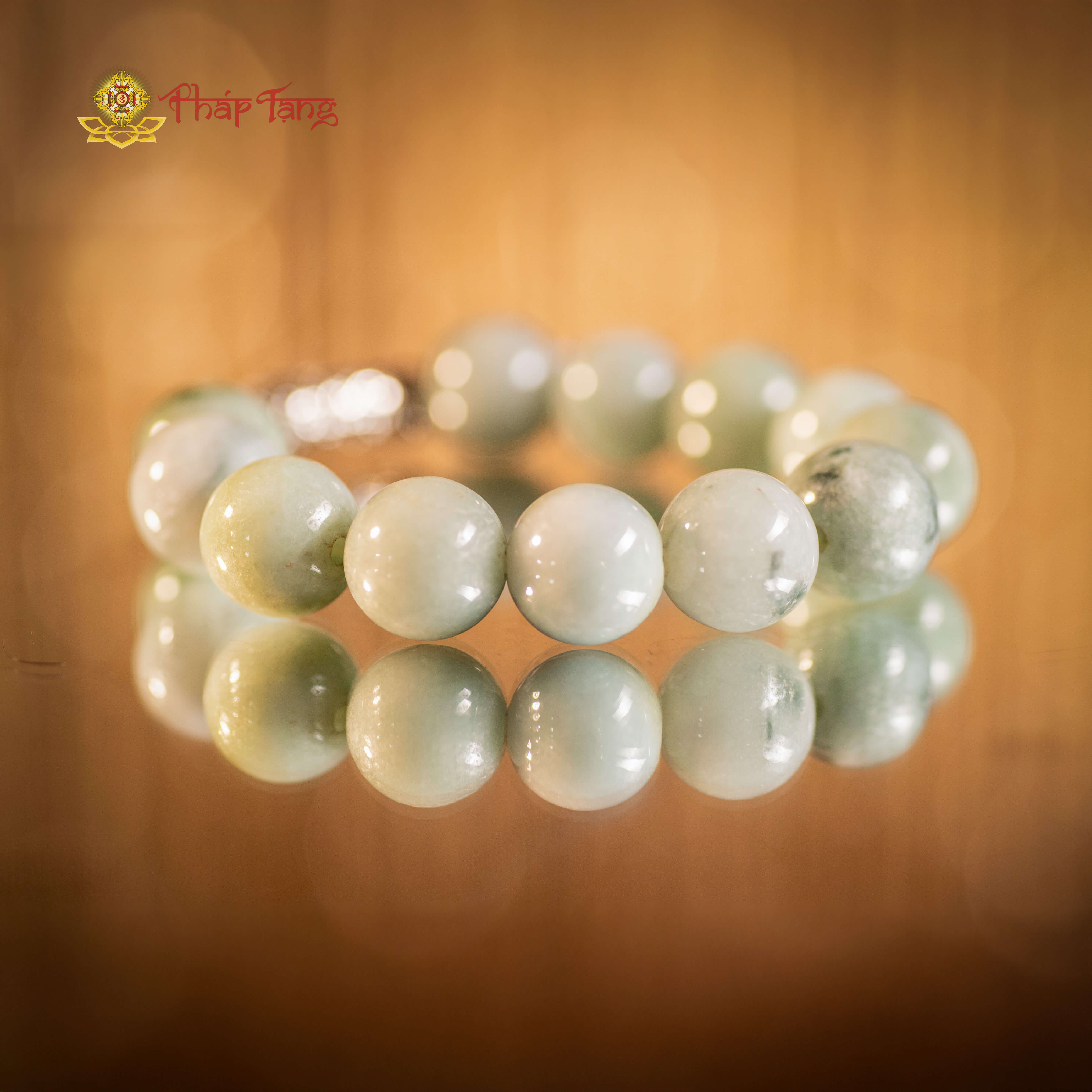 VÒNG TAY PHỈ THUÝ 14LY MYANMAR TYPE A MIX CHARM BẠC 925 - PHÁP TẠNG