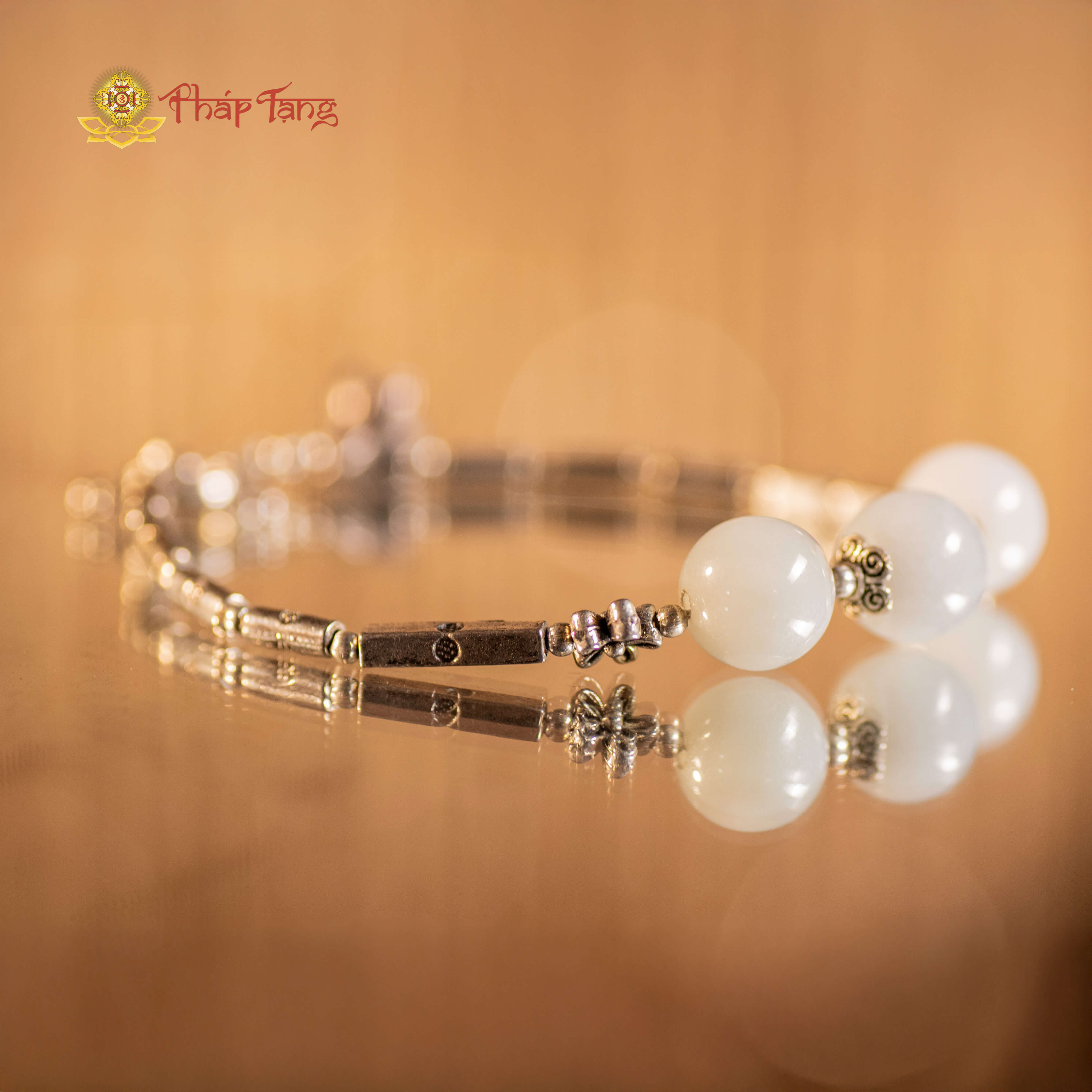 VÒNG TAY PHỈ THUÝ MYANMAR TYPE A MIX CHARM BẠC 925 - PHÁP TẠNG