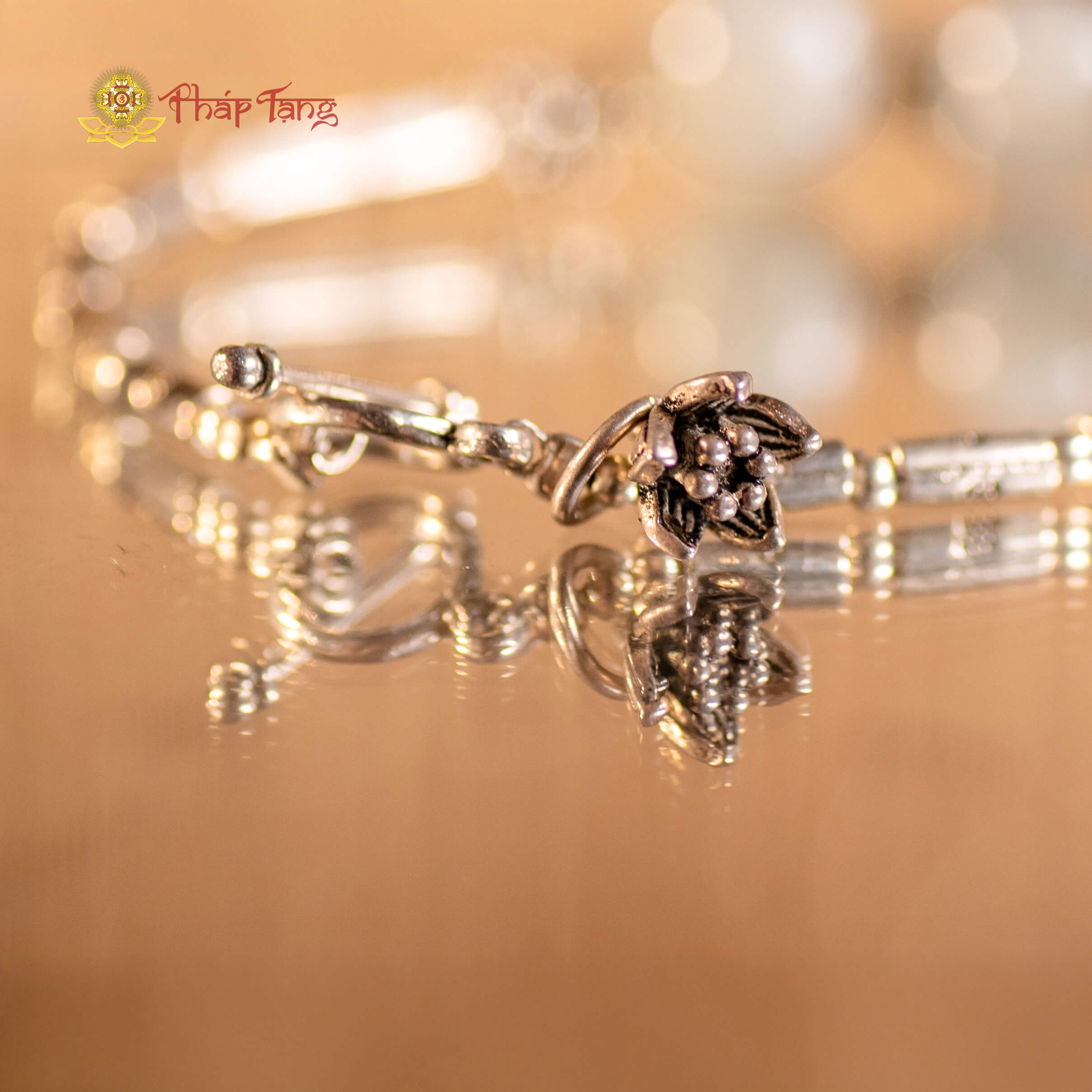 VÒNG TAY PHỈ THUÝ MYANMAR TYPE A MIX CHARM BẠC 925 - PHÁP TẠNG