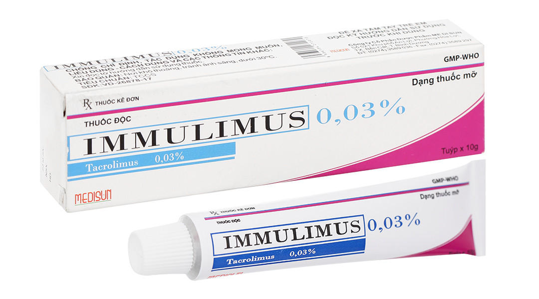 Thuốc Mỡ Bôi Da Trị Eczema - IMMULIMUS 0.03% (10g)