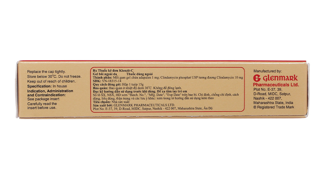 Gel Trị Mụn Trứng Cá - KLENZIT C Gel(15g)