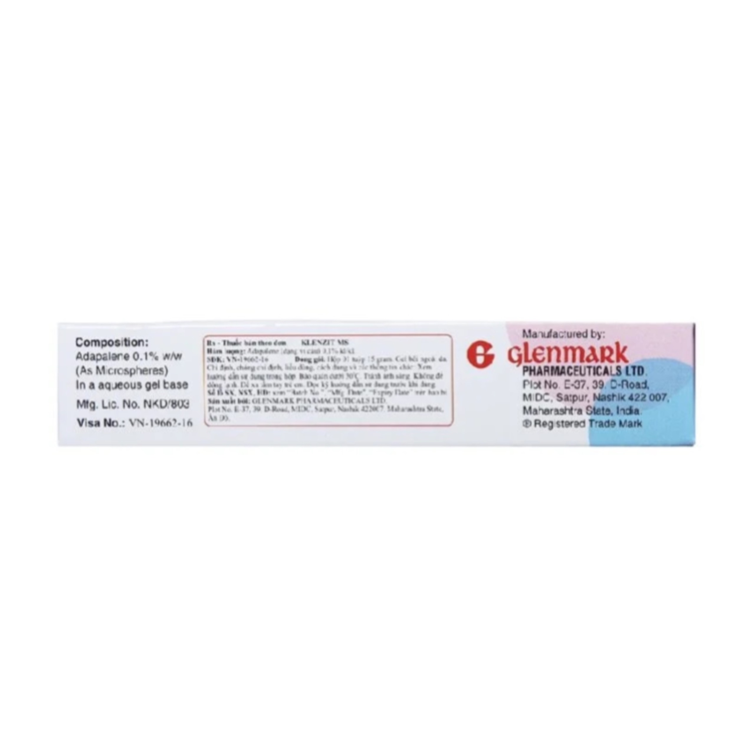 Gel Hỗ Trợ Giảm Mụn Trứng Cá và Mụn Ẩn - KLENZIT MS Gel (15g)