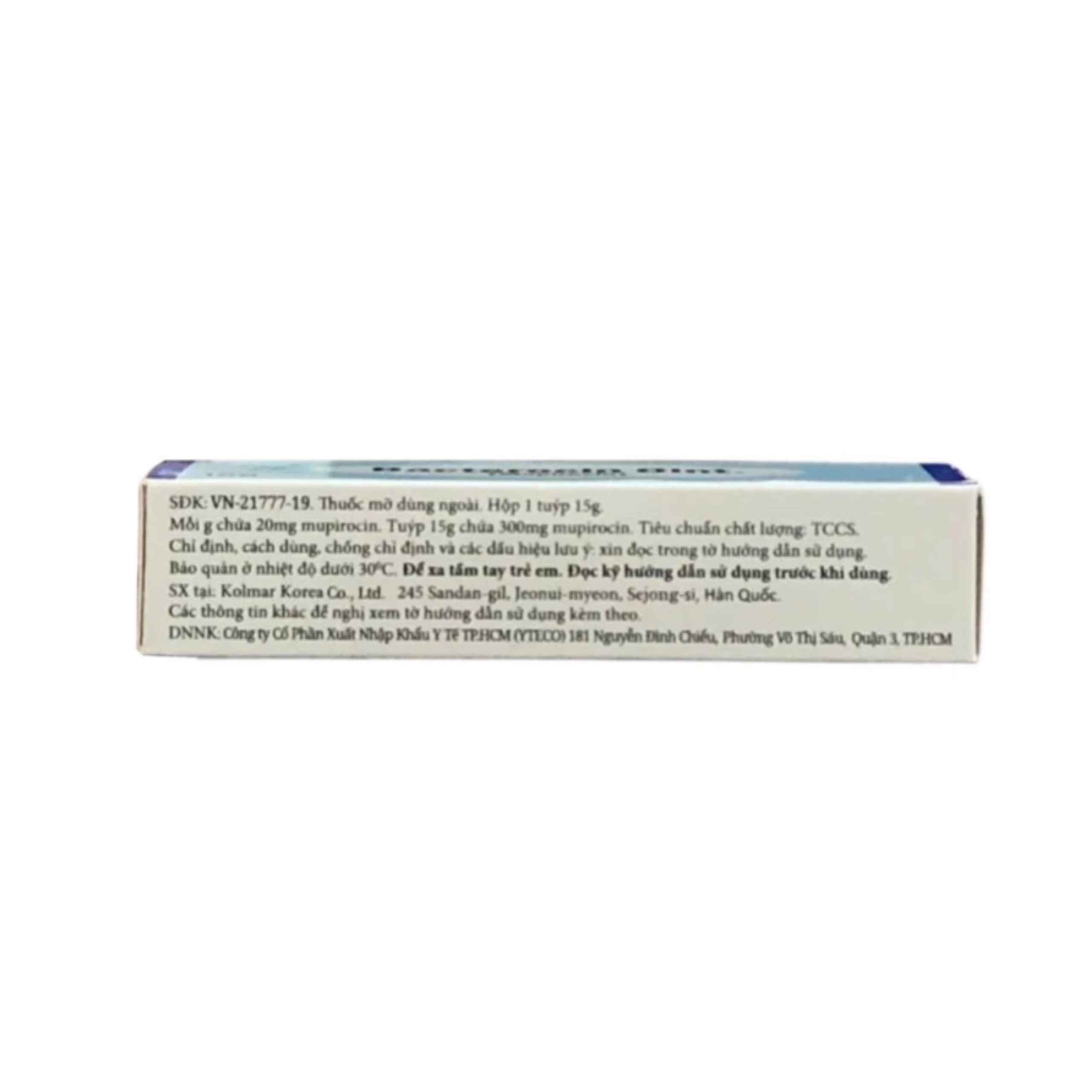 Kem Điều Trị Nhiễm Khuẩn Da - BACTEROCIN OINT KOLMAR (5g)