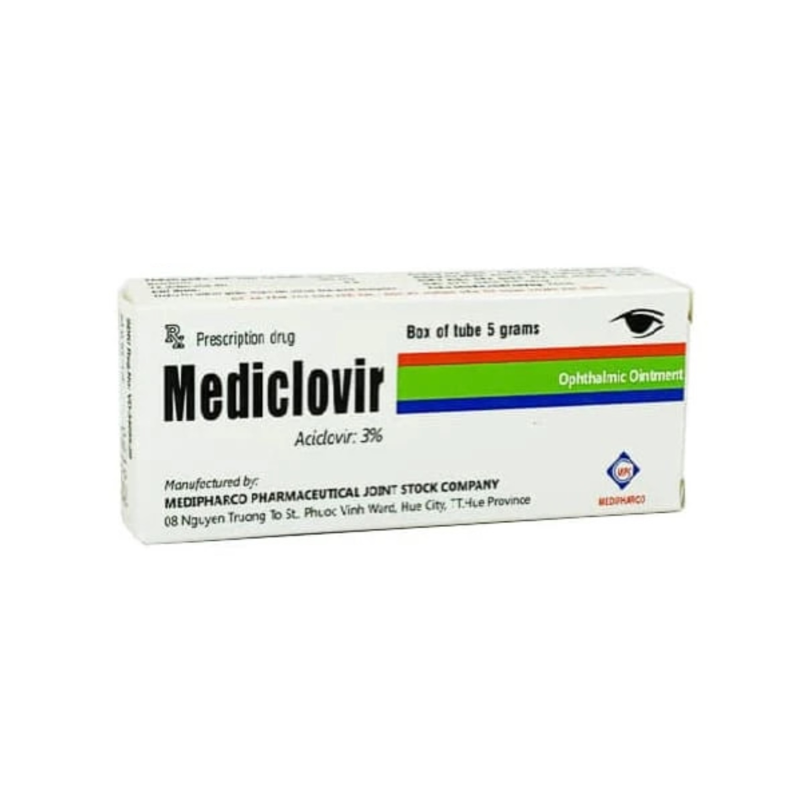 Kem Điều Trị Viêm Giác Mạc Do Virus Herpes Simplex - MEDICLOVIR (5g)