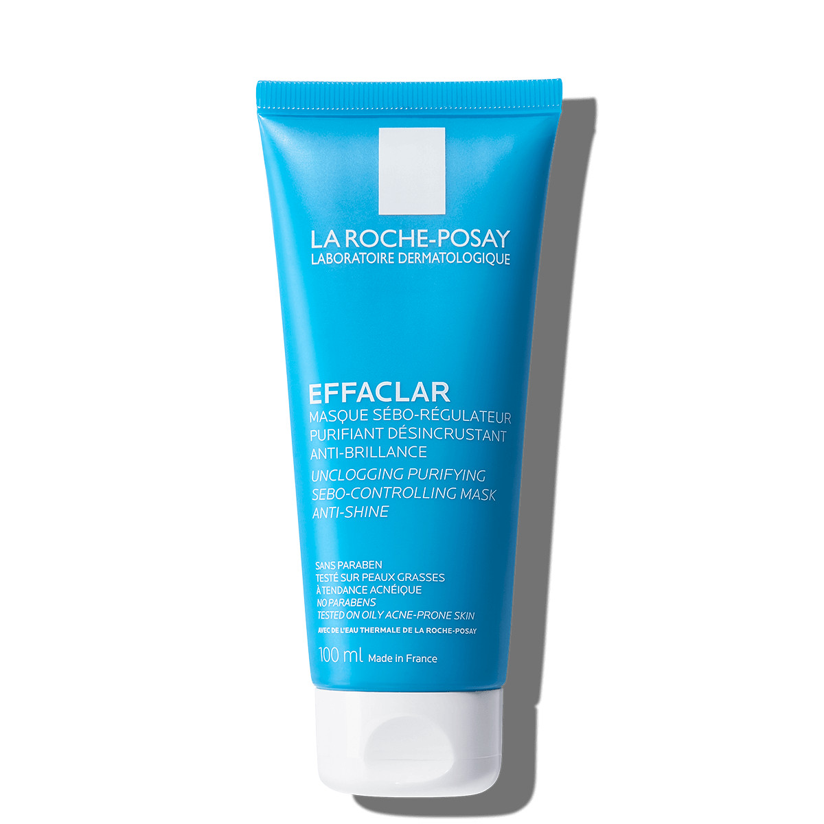 LAROCHE-POSAY Mặt Nạ Giảm Mụn Làm Sạch Da - EFFACLAR UNCLOGGING PURIFYING SEBO-CONTROLLING MASK ANTI-SHINE (100ml)