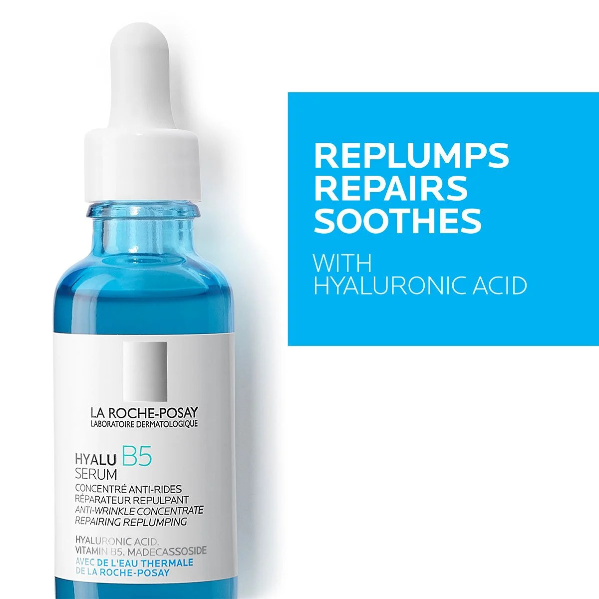 LAROCHE-POSAY Serum Phục Hồi và Tái Tạo Làn Da, Giúp Da Căng Mọng và Đàn Hồi Hơn - HYALU B5 SERUM (30ml)