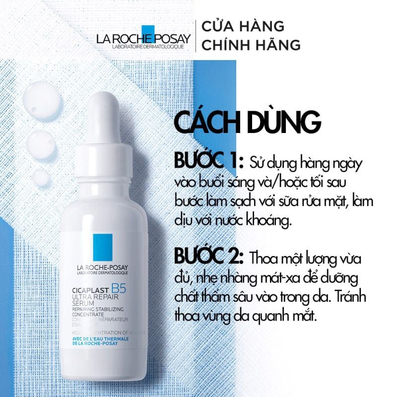 LAROCHE-POSAY Giúp Phục Hồi và Làm Dịu Da Sau 1H - CICAPLAST B5 ULTRA REPAIR SERUM (30ml)