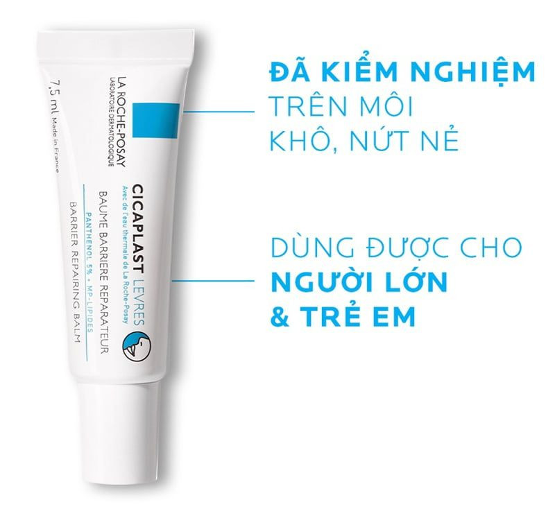 LAROCHE-POSAY Kem Dưỡng Môi Bổ Sung Độ Ẩm Và Bảo Vệ Môi - CICAPLAST LEVRES BARRIER REAIRING BALM (7.5ml)