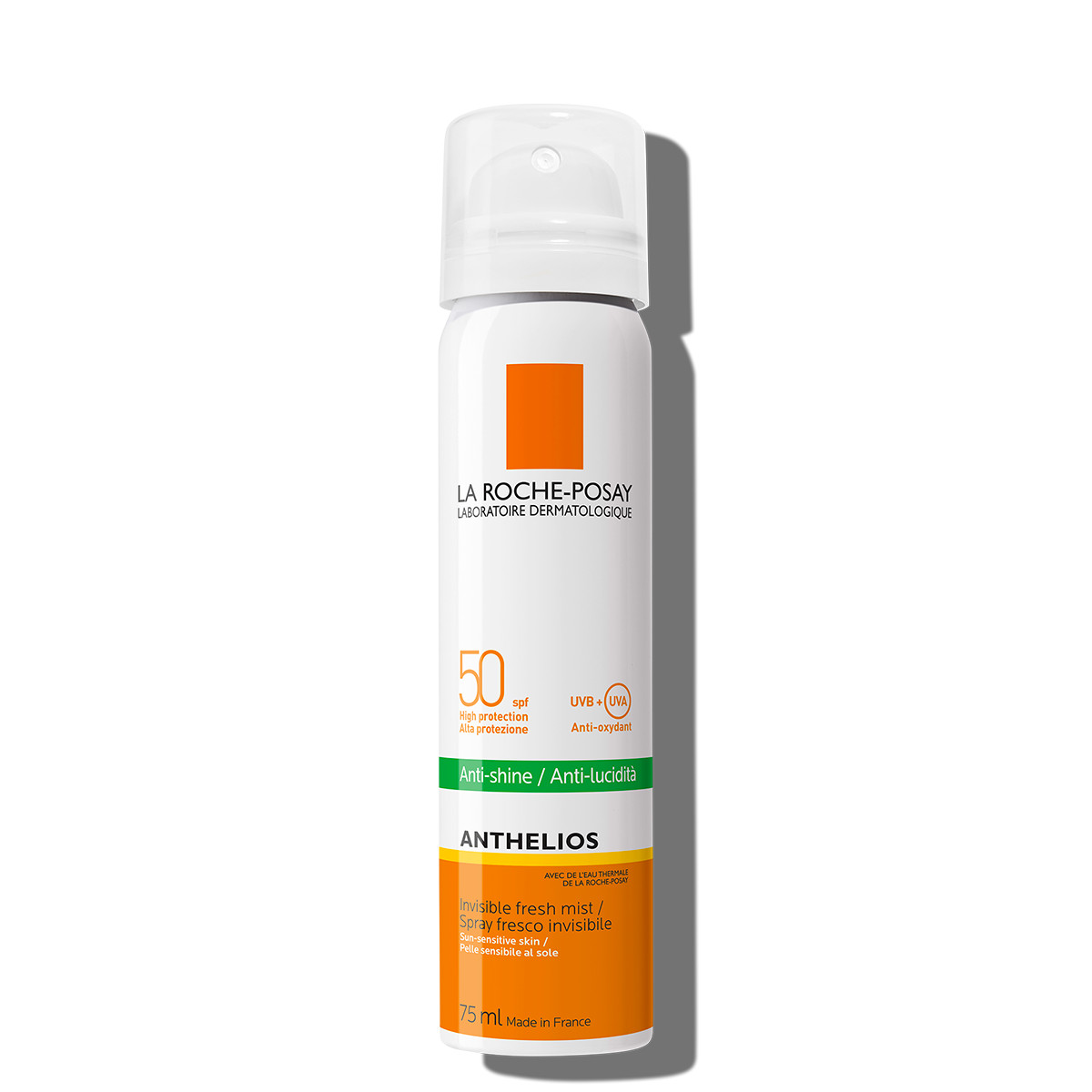 LAROCHE-POSAY Xịt Chống Nắng Kiềm Dầu - ANTHELIOS ANTI-SHINE INVISIBLE FRESH MIST SPF50 UVB + UVA SUN-SENSITIVE SKIN (75ml)