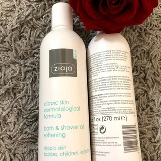 ZIAJA Dầu Tắm Mềm Mịn Da - MED ATOPIC SKIN DERMATOLOGICAL FORMULA BATH & SHOWER OIL SOFTENING (270ml)