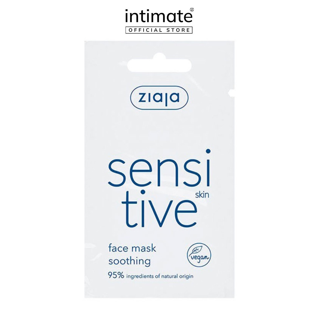 ZIAJA Gói Mặt Nạ Gel Làm Dịu Lành Nhanh Tổn Thương Ngoài Da An Toàn Dịu Nhẹ - SENSITIVE SKIN FACE MASK SOOTHING (7ml)