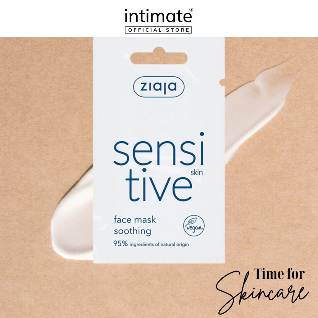 ZIAJA Gói Mặt Nạ Gel Làm Dịu Lành Nhanh Tổn Thương Ngoài Da An Toàn Dịu Nhẹ - SENSITIVE SKIN FACE MASK SOOTHING (7ml)