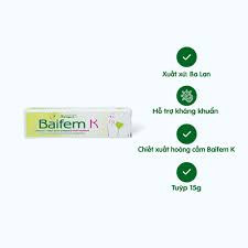 Gel Dưỡng Ẩm Hoàng Cầm, Bảo vệ, Dịu Nhẹ, Da Cơ Địa, Chàm Sữa, Mẩn Ngứa - BAIFEM K OCHRONNO-KOJACY ZEL DO PIELEGNACJI OKOLIC INTYMNYCH (15g)