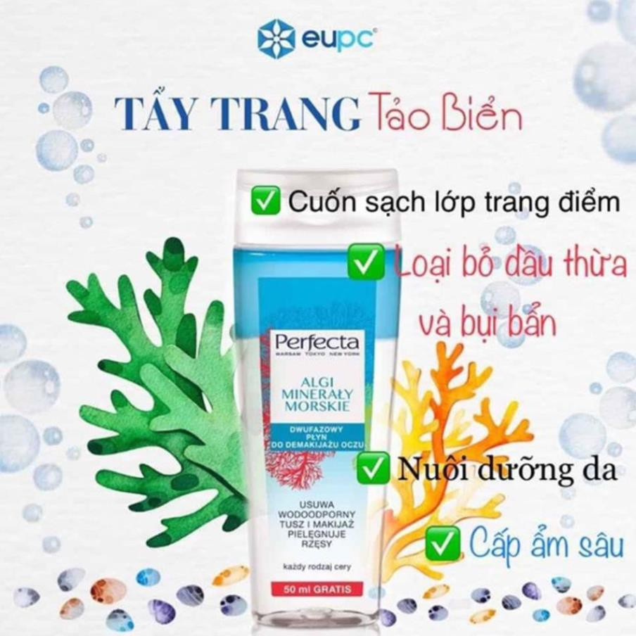 PERFECTA Tẩy Trang Tảo Biển - ALGI MINERALY MORSKIE PLYN MICELARNY (400ml/200ml)