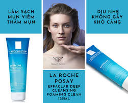 LAROCHE-POSAY Sữa Rửa Mặt Tạo Bọt Cho Da Dầu Mụn - EFFACLAR DEEP CLEANSING FOAMING CREAM (125ml)