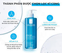LAROCHE-POSAY Gel Rửa Mặt Tạo Bọt Cho Da Dầu Nhạy Cảm - EFFACLAR PURIFYING FOAMING GEL FOR OILY SENSITIVE SKIN (50ml/200ml/400ml)