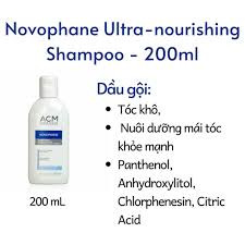 ACM Dầu Gội Làm Sạch Da Đầu, Cung Cấp Dưỡng Chất, Giúp Ngăn Ngừa Rụng Tóc - NOVOPHANE ULTRA-NOURISHING SHAMPOO (200ml)