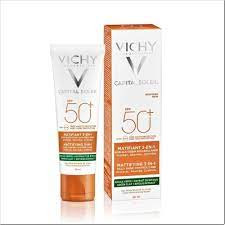 VICHY Kem Chống Nắng Chống Ô Nhiễm & Bụi Hàng Ngày - CAPITAL SOLEIL SPF50+ UVB UVA  MATTIFYING 3IN1 (50ml)