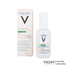 VICHY Kem Chống Nắng Cho Da, Đồng Thời Giúp Ngăn Ngừa và Giảm Mụn Cho Da Dầu Mụn - CAPITAL SOLEIL UV-CLEAR ANTI- IMPERFECTIONS WATER FLUID (50ml)