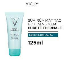 VICHY Sữa Rửa Mặt Tạo Bọt Chống Ô Nhiễm - PURETÉ THERMALE HYDRATING AND CLEANSING FOAMING CREAM (125ml)