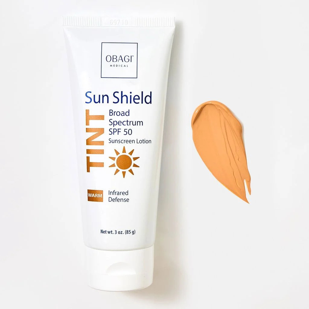 OBAGI Kem Chống Nắng Phổ Rộng Dạng Kem Lót Chống Tia UVA/UVB & Tia Hồng Ngoại - SUN SHIELD TINT BROAD SPECTRUM SPF50 WARM (85g)