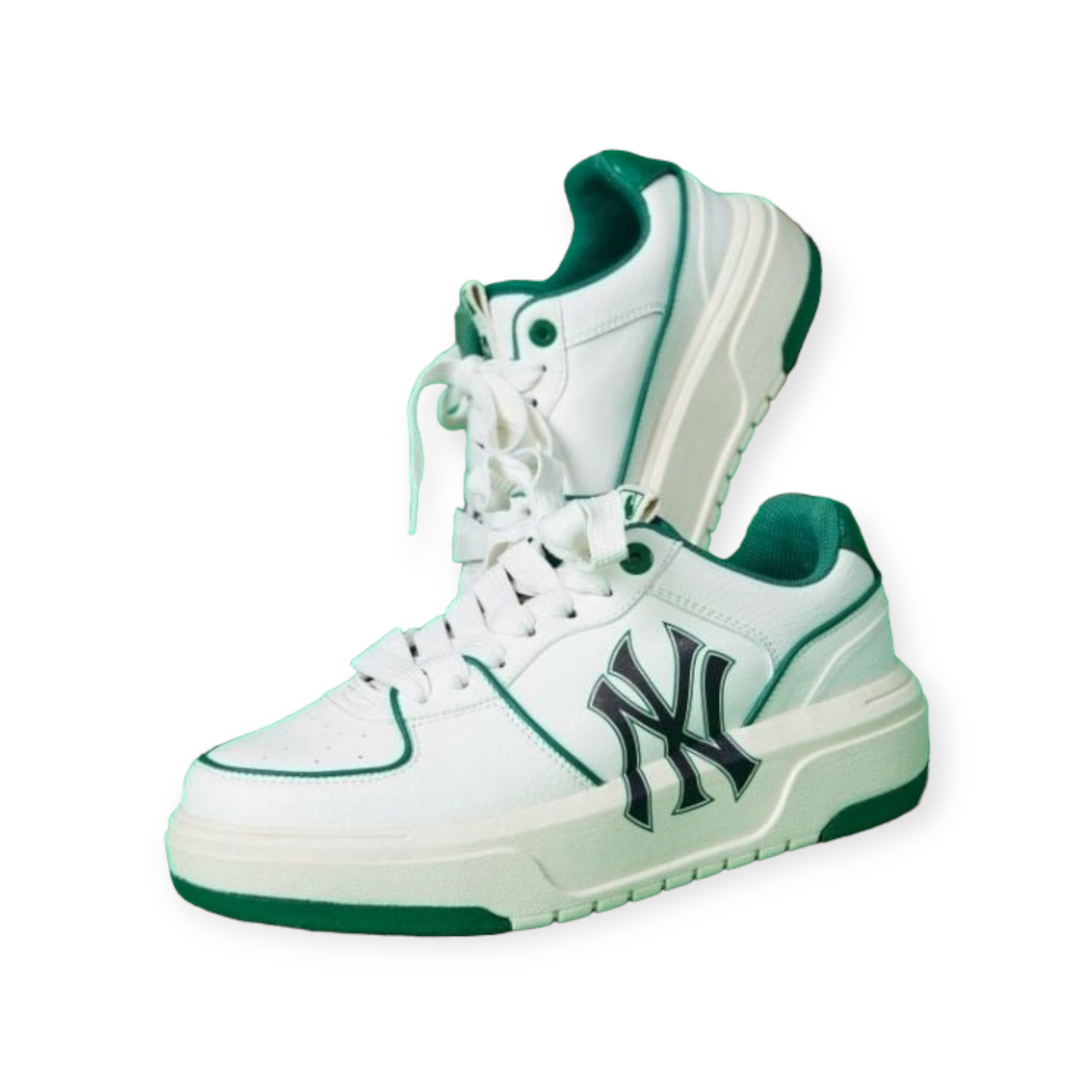 (MỚI CHÍNH HÃNG) MLB Chunky Liner New York Yankees White Green 3asxca12n-50gns