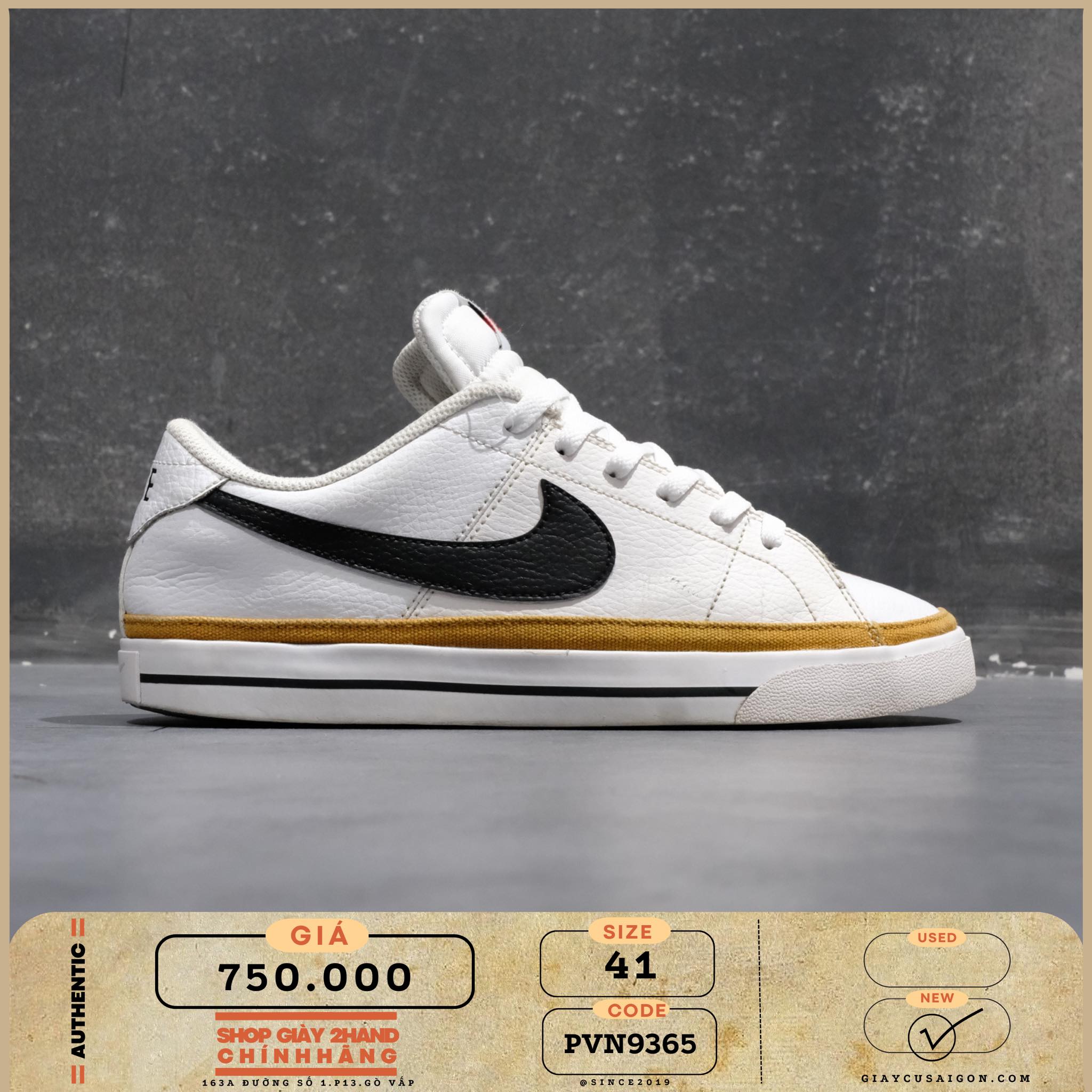 2hand giay Nike Court Legacy White Desert Ochre