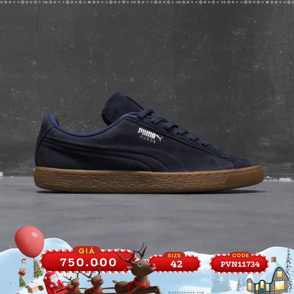 2hand giày Puma Suede Emboss 'Peacoat Gum' 360747‑02 size 42 PVN11734