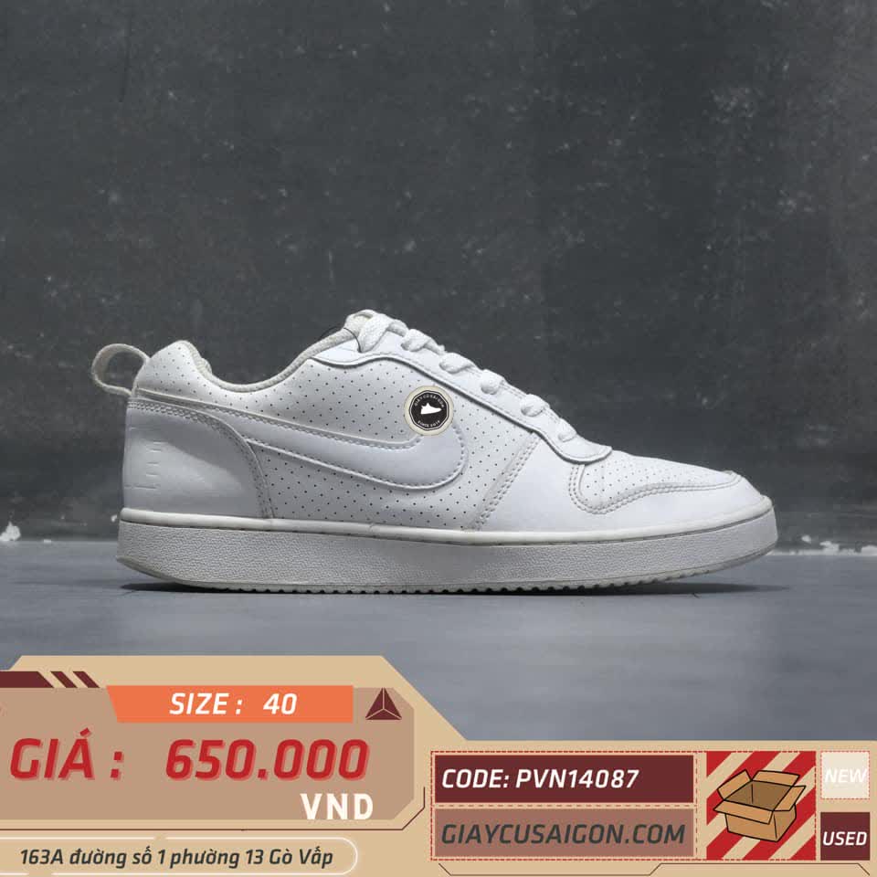 Giày 2hand Nike Court Borough Low 'Triple White' 838937-111 SIZE 40 pvn14087