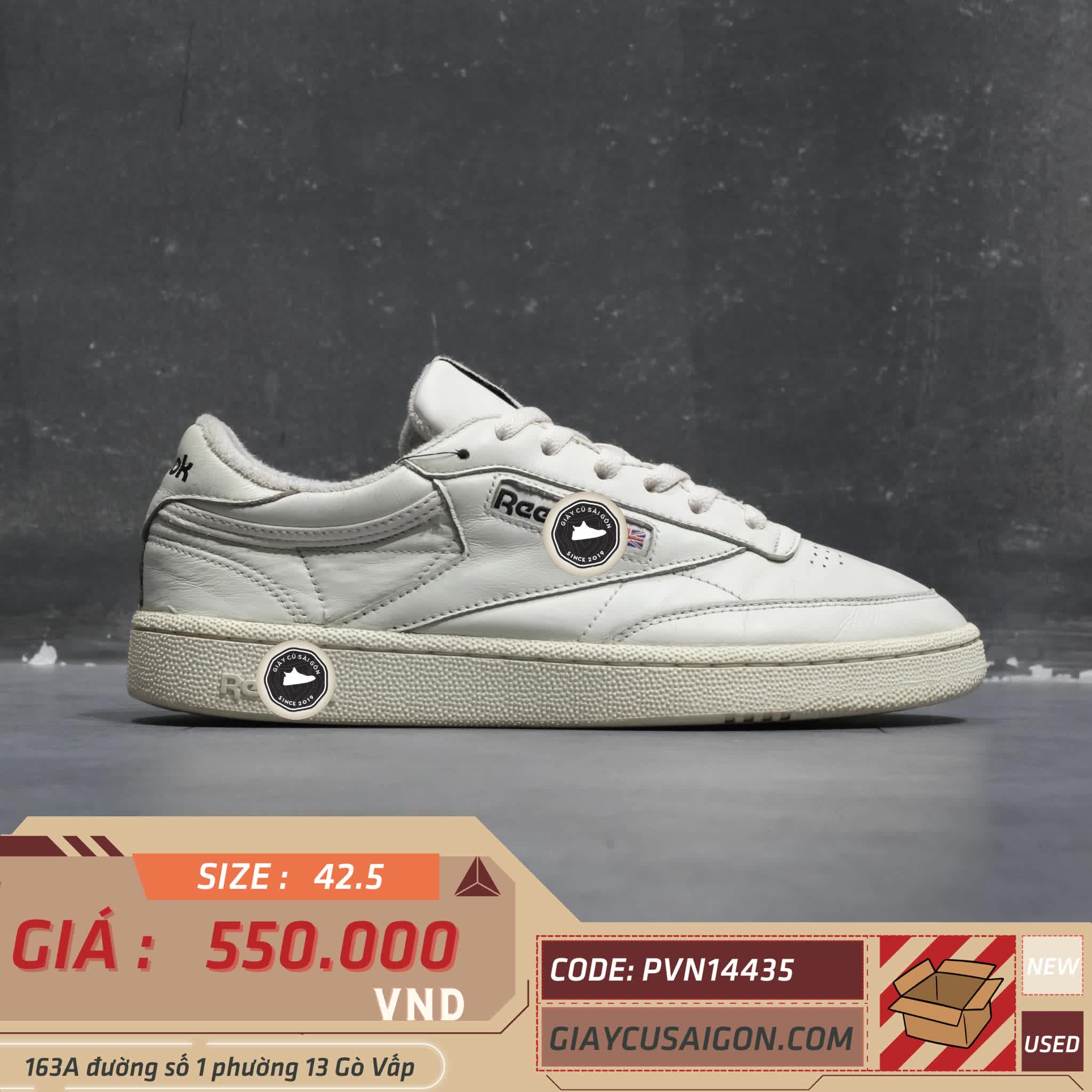 Giay 2hand Reebok Club C 85 MU CN3924 SIZE 42.5 pvn14435