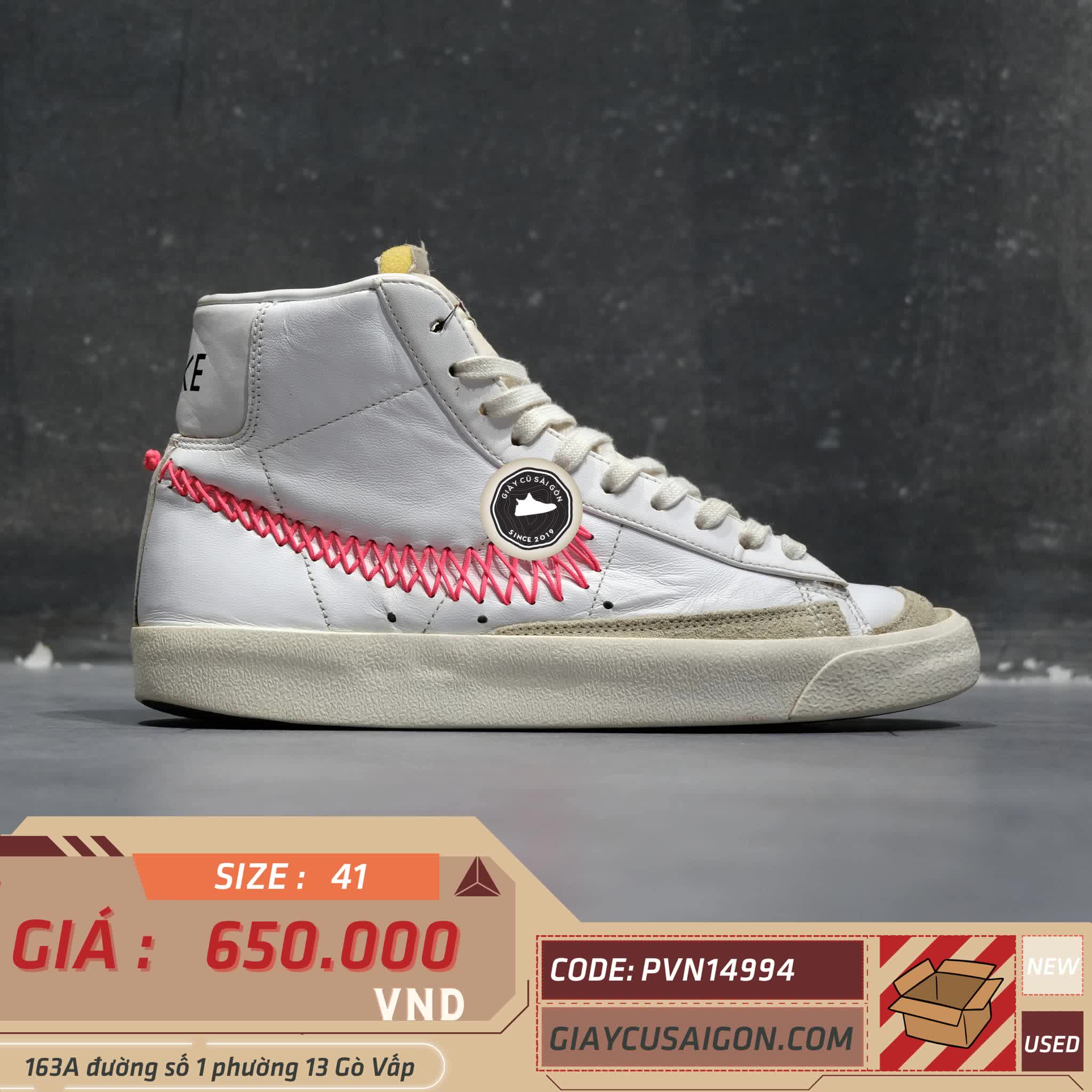 Giày 2hand Nike Blazer Mid 77 Vintage Zig Zag DD8489-161 SIZE 41 pvn14994
